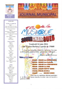 Bulletin municipal mai 2016